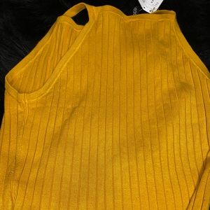 Yellow halter top